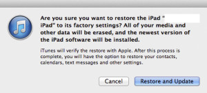 Restore iPad