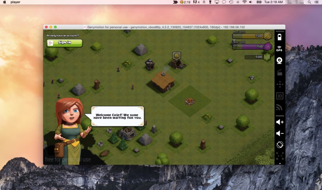 Clash of Clans for the Mac