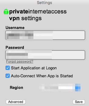 private internet access for mac os el captian